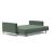 Cassius Deluxe Excess Lounger Fabric Sofa Bed w/Chrome Legs