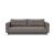 Cassius Deluxe Excess Lounger Fabric Sofa Bed w/Chrome Legs