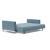 Cassius Deluxe Excess Lounger Fabric Sofa Bed w/Chrome Legs