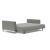 Cassius Deluxe Excess Lounger Fabric Sofa Bed w/Chrome Legs