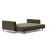 Cassius Deluxe Excess Lounger Fabric Sofa Bed w/Chrome Legs