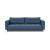 Cassius Deluxe Excess Lounger Fabric Sofa Bed w/Chrome Legs