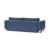 Cassius Deluxe Excess Lounger Fabric Sofa Bed w/Chrome Legs