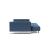 Cassius Deluxe Excess Lounger Fabric Sofa Bed w/Chrome Legs