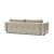 Cassius Deluxe Excess Lounger Fabric Sofa Bed w/Chrome Legs