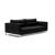 Cassius Deluxe Excess Lounger Fabric Sofa Bed w/Chrome Legs