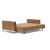 Cassius Deluxe Excess Lounger Fabric Sofa Bed w/Chrome Legs