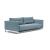 Cassius Deluxe Excess Lounger Fabric Sofa Bed w/Chrome Legs