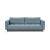 Cassius Deluxe Excess Lounger Fabric Sofa Bed w/Chrome Legs