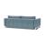 Cassius Deluxe Excess Lounger Fabric Sofa Bed w/Chrome Legs