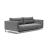 Cassius Deluxe Excess Lounger Fabric Sofa Bed w/Chrome Legs