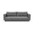 Cassius Deluxe Excess Lounger Fabric Sofa Bed w/Chrome Legs