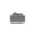 Cassius Deluxe Excess Lounger Fabric Sofa Bed w/Chrome Legs