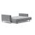 Cassius Deluxe Excess Lounger Fabric Sofa Bed w/Chrome Legs