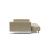 Cassius Deluxe Excess Lounger Fabric Sofa Bed w/Chrome Legs