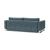 Cassius Deluxe Excess Lounger Fabric Sofa Bed w/Chrome Legs