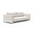 Cassius Deluxe Excess Lounger Fabric Sofa Bed w/Chrome Legs