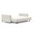 Cassius Deluxe Excess Lounger Fabric Sofa Bed w/Chrome Legs