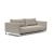 Cassius Deluxe Excess Lounger Fabric Sofa Bed w/Chrome Legs