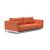 Cassius Deluxe Excess Lounger Fabric Sofa Bed w/Chrome Legs