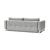 Cassius Deluxe Excess Lounger Fabric Sofa Bed w/Chrome Legs