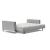 Cassius Deluxe Excess Lounger Fabric Sofa Bed w/Chrome Legs