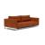 Cassius Deluxe Excess Lounger Fabric Sofa Bed w/Chrome Legs