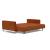 Cassius Deluxe Excess Lounger Fabric Sofa Bed w/Chrome Legs