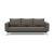 Cassius Quilt Fabric Sofa Bed w/Chrome Legs