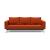Cassius Quilt Fabric Sofa Bed w/Chrome Legs