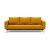 Cassius Quilt Fabric Sofa Bed w/Chrome Legs