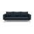 Cassius Quilt Fabric Sofa Bed w/Chrome Legs