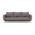 Cassius Quilt Fabric Sofa Bed w/Chrome Legs