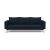 Cassius Quilt Fabric Sofa Bed w/Chrome Legs