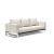Cassius Quilt Fabric Sofa Bed w/Chrome Legs