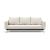 Cassius Quilt Fabric Sofa Bed w/Chrome Legs