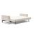 Cassius Quilt Fabric Sofa Bed w/Chrome Legs