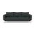 Cassius Quilt Fabric Sofa Bed w/Chrome Legs