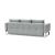 Cassius Quilt Fabric Sofa Bed w/Chrome Legs