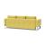 Cassius Quilt Fabric Sofa Bed w/Chrome Legs