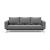 Cassius Quilt Fabric Sofa Bed w/Chrome Legs