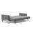 Cassius Quilt Fabric Sofa Bed w/Chrome Legs