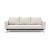 Cassius Quilt Fabric Sofa Bed w/Chrome Legs