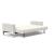 Cassius Quilt Fabric Sofa Bed w/Chrome Legs