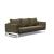 Cassius Quilt Fabric Sofa Bed w/Chrome Legs