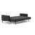 Cassius Quilt Fabric Sofa Bed w/Chrome Legs