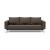Cassius Quilt Fabric Sofa Bed w/Chrome Legs