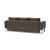 Cassius Quilt Fabric Sofa Bed w/Chrome Legs