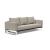 Cassius Quilt Fabric Sofa Bed w/Chrome Legs