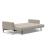 Cassius Quilt Fabric Sofa Bed w/Chrome Legs